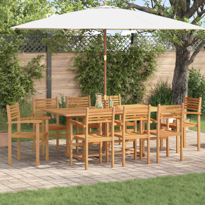 Scaune de grădină stivuibile 8 pcs Maro 55.5 x 55.5 x 90 cm GartenMobel Dekor
