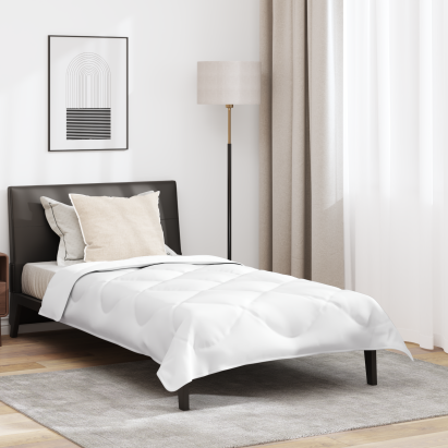 Duvet pentru toate sezoanele Alb 140 x 200 cm Microfibră GartenMobel Dekor