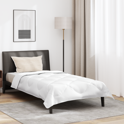 Duvet pentru toate sezoanele Alb 155 x 220 cm Microfibră GartenMobel Dekor