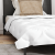 Duvet 2 în 1 cu pernă 2 pcs Alb 135 x 200 cm Microfibră GartenMobel Dekor