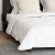Duvet pentru toate sezoanele 3 pcs Alb 200 x 200 cm Microfibră GartenMobel Dekor