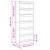 Bibliotecă cu raft Altele sonoma gri 80 x 30 x 198 cm Lemn compozit GartenMobel Dekor