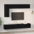 Set de dulap TV cu raft Altele 6 pcs Stejar negru 30.5 x 30 x 90 cm GartenMobel Dekor