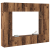 Set comodă TV 8 pcs Lemn vechi 80 x 30 x 30 cm Lemn compozit GartenMobel Dekor