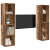 Set comodă TV 2 pcs Maro 37 x 37 x 142.5 cm Lemn compozit GartenMobel Dekor