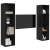 Set comodă TV 2 pcs Negru 37 x 37 x 142.5 cm Lemn compozit GartenMobel Dekor