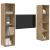 Set comodă TV 2 pcs Maro 37 x 37 x 142.5 cm Lemn compozit GartenMobel Dekor