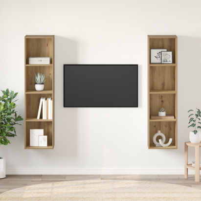 Set comodă TV 2 pcs Maro 37 x 37 x 142.5 cm Lemn compozit GartenMobel Dekor