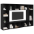 Set comodă TV 4 pcs Negru 37 x 37 x 142.5 cm Lemn compozit GartenMobel Dekor