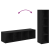 Set comodă TV 4 pcs Negru 37 x 37 x 142.5 cm Lemn compozit GartenMobel Dekor