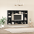Set comodă TV 4 pcs Negru 37 x 37 x 142.5 cm Lemn compozit GartenMobel Dekor
