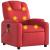 Fotoliu de masaj rabatabil, roșu, piele ecologică GartenMobel Dekor