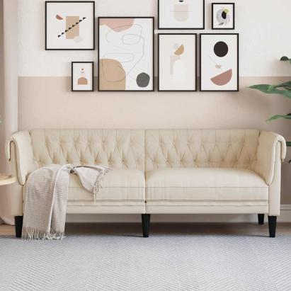 Canapea Chesterfield cu 3 locuri, in GartenMobel Dekor