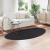 Covor Negru 100 x 200 cm Poliester GartenMobel Dekor
