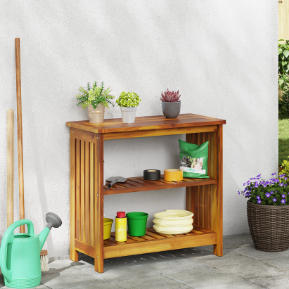 Dulap de grădină Maro 75 x 35 x 70cm Lemn masiv de acacia GartenMobel Dekor