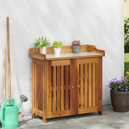 Dulap de grădină Maro 78 x 36.5 x 78cm Lemn masiv de acacia GartenMobel Dekor