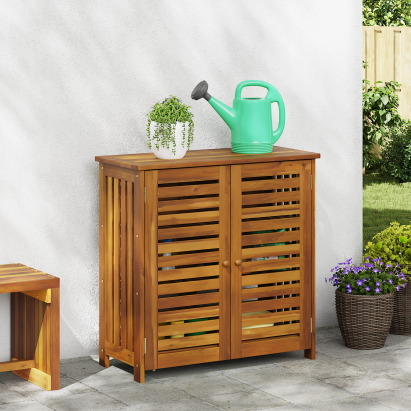 Dulap de grădină Maro 78 x 36.5 x 78cm Lemn masiv de acacia GartenMobel Dekor