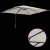 Parasol de Grădină Nisipiu 248.5 x 247.5 x 160 cm țesătură GartenMobel Dekor