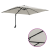Parasol de Grădină Nisipiu 248.5 x 247.5 x 160 cm țesătură GartenMobel Dekor