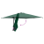 Parasol de Grădină Verde 248.5 x 247.5 x 160 cm țesătură GartenMobel Dekor