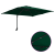 Parasol de Grădină Verde 248.5 x 247.5 x 160 cm țesătură GartenMobel Dekor