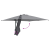 Parasol de Grădină Antracit 248.5 x 247.5 x 160 cm țesătură GartenMobel Dekor