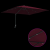 Parasol de Grădină Roșu bordo 248.5 x 247.5 x 160 cm țesătură GartenMobel Dekor