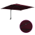 Parasol de Grădină Roșu bordo 248.5 x 247.5 x 160 cm țesătură GartenMobel Dekor