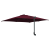 Parasol de Grădină Roșu bordo 248.5 x 247.5 x 160 cm țesătură GartenMobel Dekor
