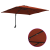Parasol de Grădină Terracota 248.5 x 247.5 x 160 cm țesătură GartenMobel Dekor
