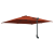 Parasol de Grădină Terracota 248.5 x 247.5 x 160 cm țesătură GartenMobel Dekor