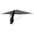 Parasol de Grădină Negru 248.5 x 247.5 x 160 cm țesătură GartenMobel Dekor