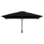 Parasol de Grădină Negru 248.5 x 247.5 x 160 cm țesătură GartenMobel Dekor