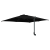 Parasol de Grădină Negru 248.5 x 247.5 x 160 cm țesătură GartenMobel Dekor