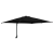 Parasol de Grădină Negru 248.5 x 247.5 x 160 cm țesătură GartenMobel Dekor