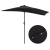Parasol de Grădină Negru 294 x 150 x 224 cm țesătură GartenMobel Dekor
