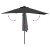 Parasol de Grădină Negru 294 x 150 x 224 cm țesătură GartenMobel Dekor