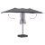 Parasol de Grădină Antracit 385 x 209 x 244 cm țesătură GartenMobel Dekor
