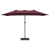 Parasol de Grădină Roșu bordo 385 x 209 x 244 cm țesătură GartenMobel Dekor