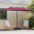 Parasol de Grădină Roșu bordo 385 x 209 x 244 cm țesătură GartenMobel Dekor