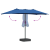 Parasol de Grădină albastru 385 x 209 x 244 cm țesătură GartenMobel Dekor