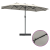 Parasol de Grădină Nisipiu 385 x 209 x 244 cm țesătură GartenMobel Dekor