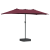 Parasol de Grădină Roșu bordo 385 x 209 x 244 cm țesătură GartenMobel Dekor