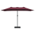 Parasol de Grădină Roșu bordo 385 x 209 x 244 cm țesătură GartenMobel Dekor