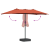 Parasol de Grădină Terracota 385 x 209 x 244 cm țesătură GartenMobel Dekor