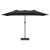 Parasol de Grădină Negru 385 x 209 x 244 cm țesătură GartenMobel Dekor