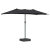 Parasol de Grădină Negru 385 x 209 x 244 cm țesătură GartenMobel Dekor