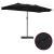 Parasol de Grădină Negru 385 x 209 x 244 cm țesătură GartenMobel Dekor