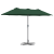 Parasol de Grădină Verde 380 x 196 x 235 cm GartenMobel Dekor