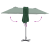 Parasol de Grădină Verde 380 x 196 x 235 cm GartenMobel Dekor